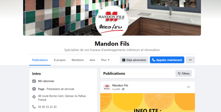Facebook - Mandon Fils